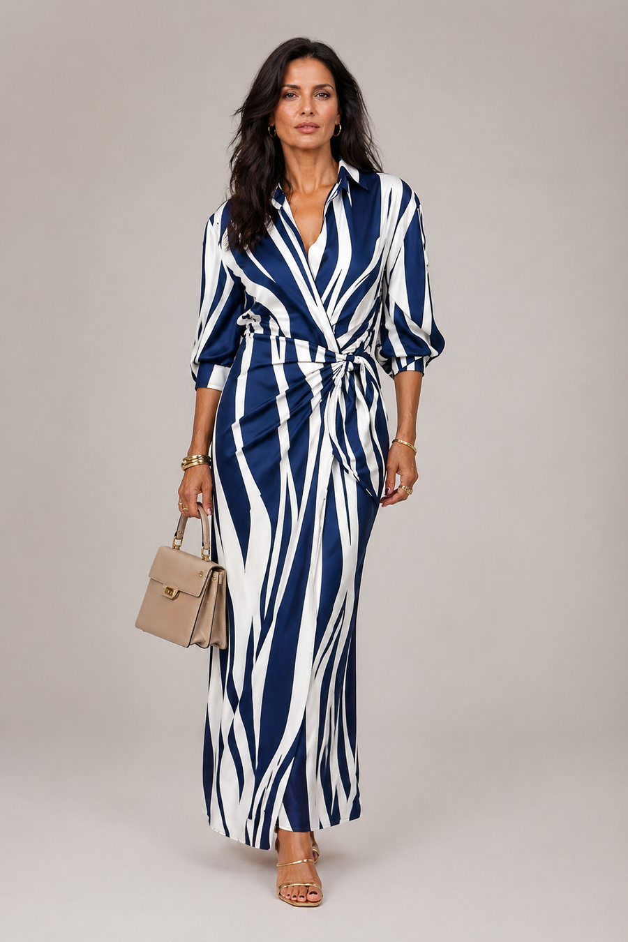 OCEANA FLOW | VESTIDO LARGO DE RAYAS