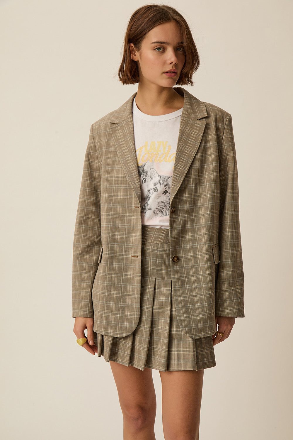 SILVESTRE SCHOOL | CHAQUETA DE TRAJE DE CUADROS