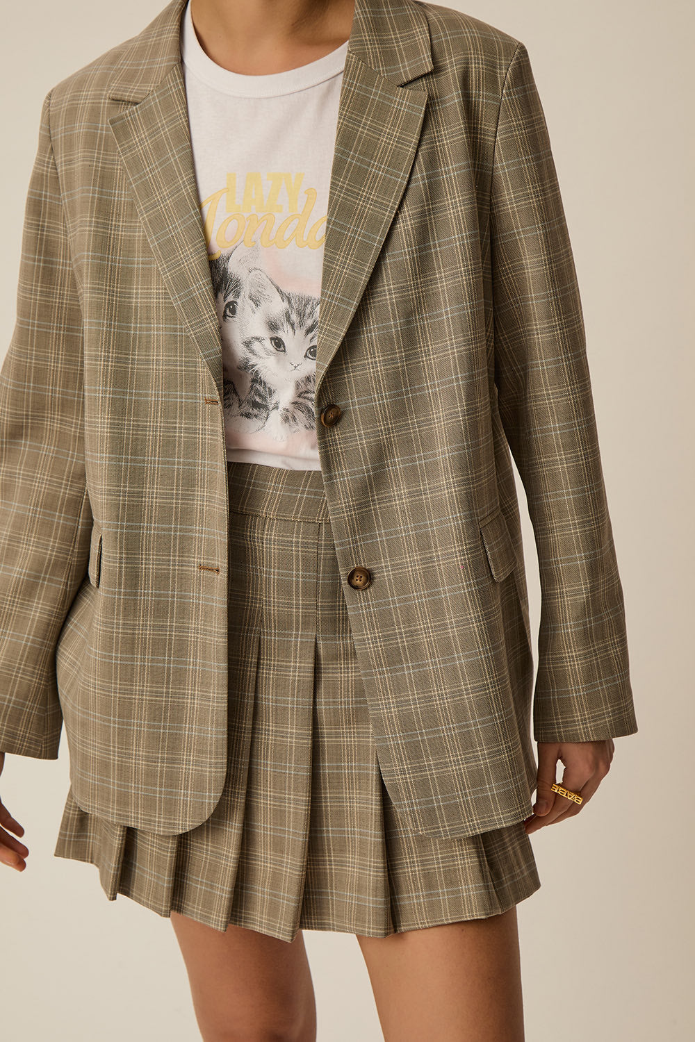 SILVESTRE SCHOOL | CHAQUETA DE TRAJE DE CUADROS