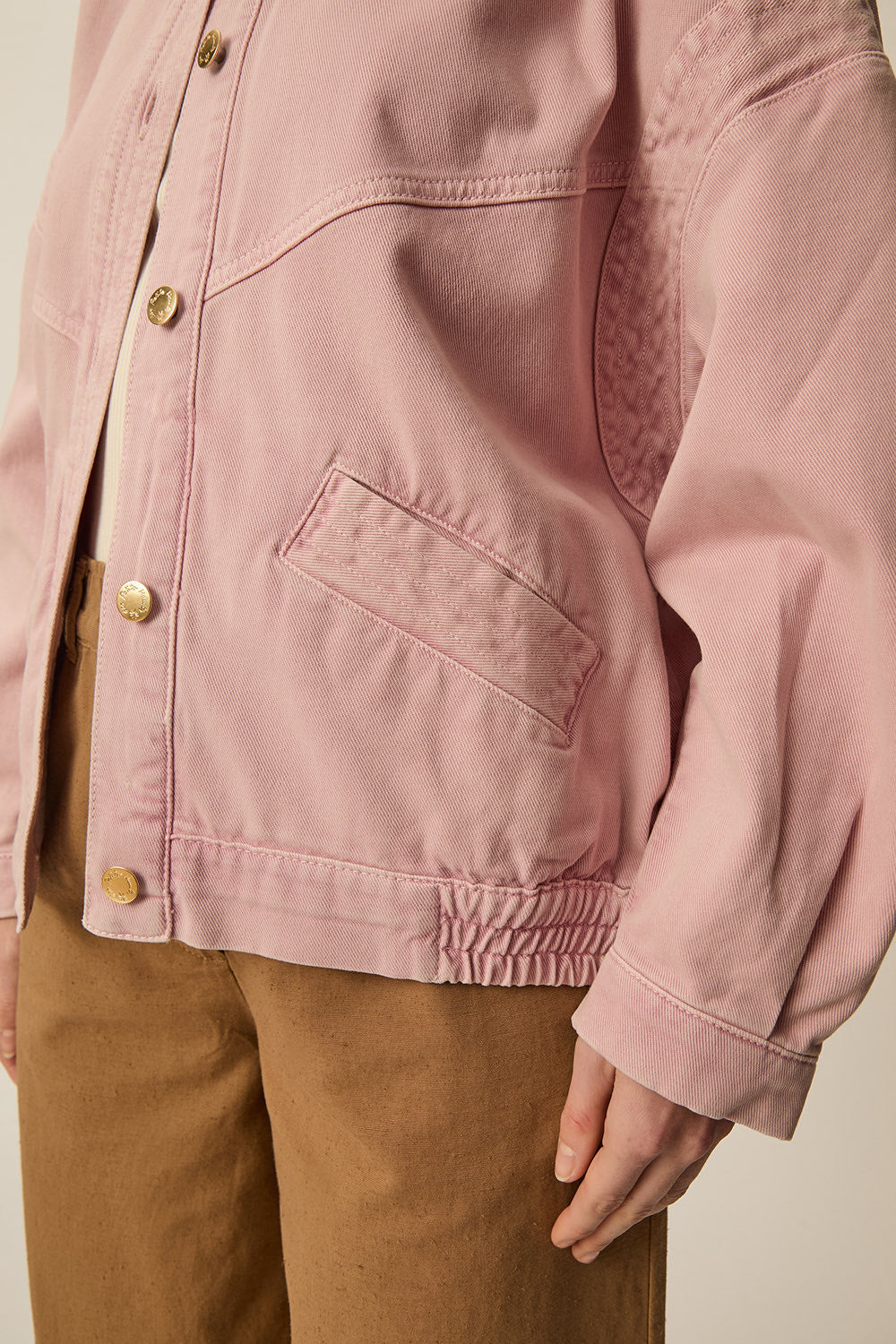LOUBIA | CHAQUETA VAQUERA OVERSIZE ROSA