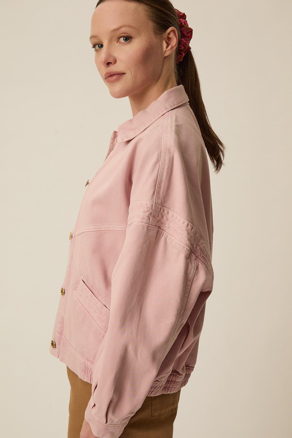 LOUBIA | CHAQUETA VAQUERA OVERSIZE ROSA