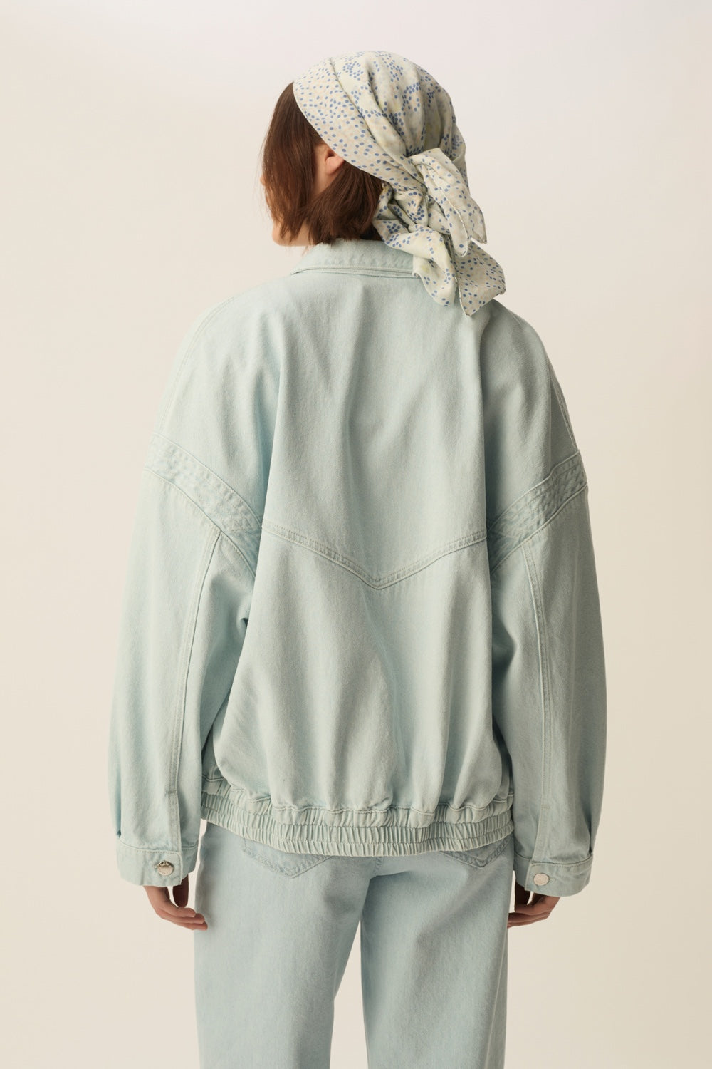 LOUBIA | CHAQUETA VAQUERA OVERSIZE AZUL CLARO