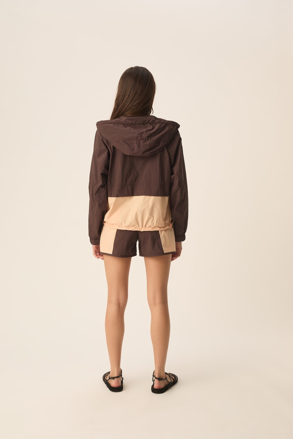 VINDI | PARKA IMPERMEABLE TERRE, PEACH Y MOKA