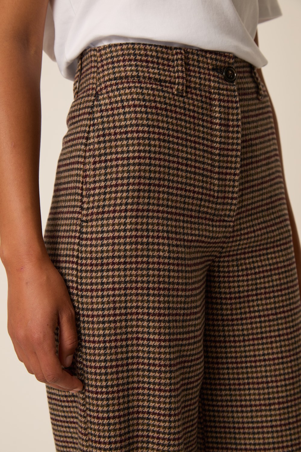 TIFRERE | PANTALÓN ANCHO DE PATA DE GALLO