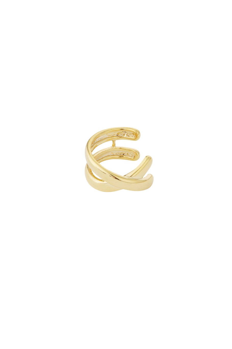 ÉLIA | EAR CUFF DORADO DE DOBLE BANDA