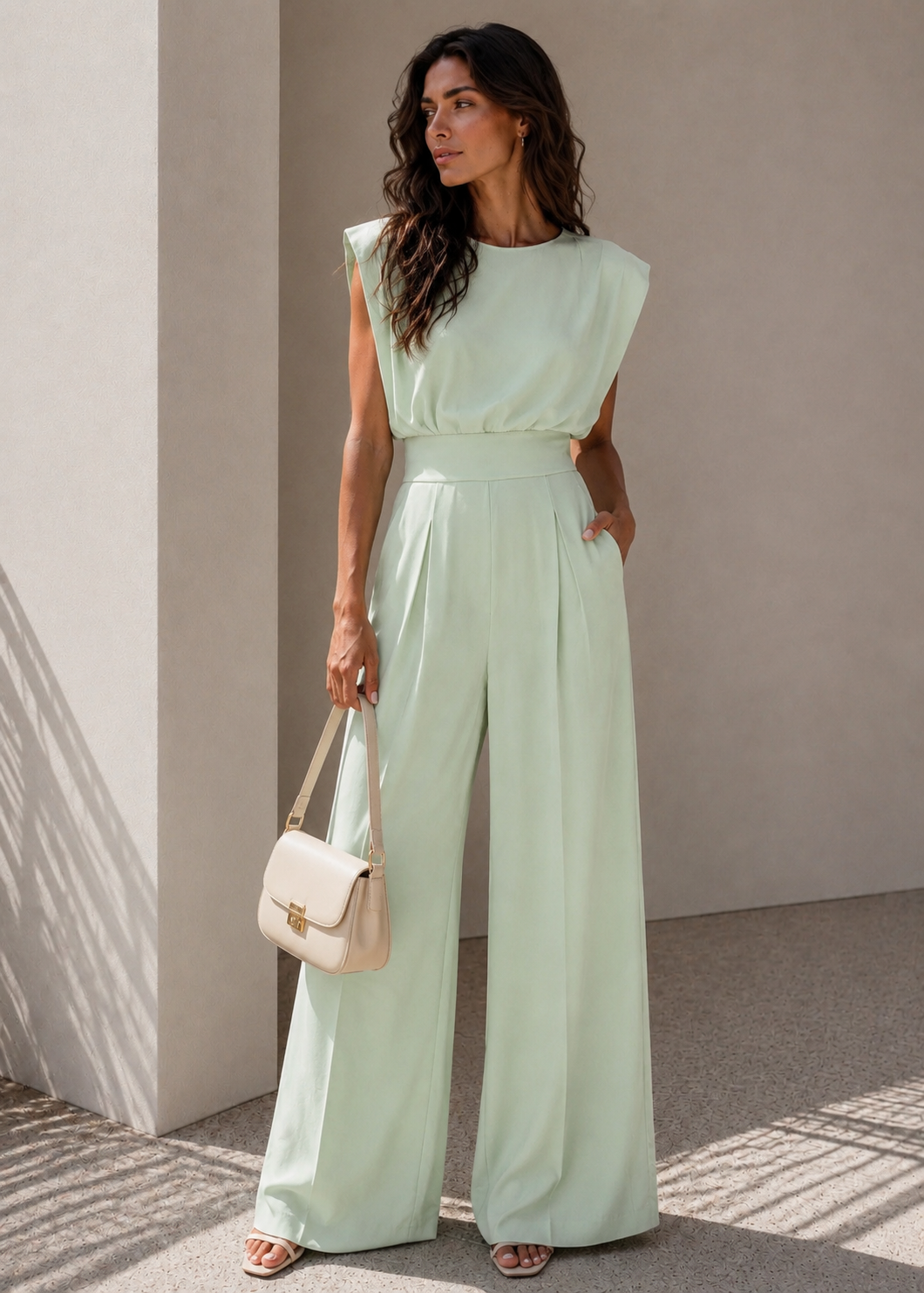 AMELIA | MONO ELEGANTE DE PIERNA ANCHA