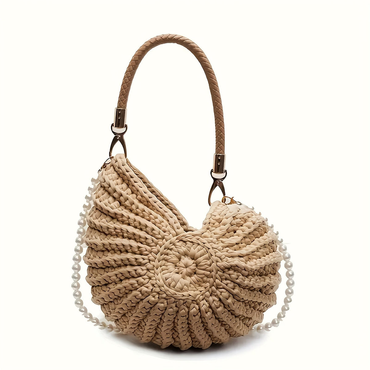 BOLSO TEJIDO CON CADENA | MUJER