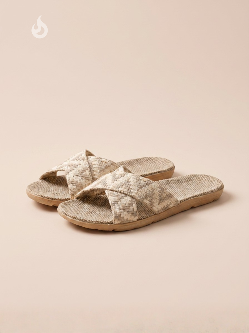 SANDALIAS PLANAS TRENZADAS | MUJER