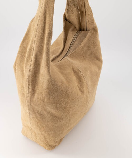 LOREEN | BOLSO DE HOMBRO DE ANTE BEIGE