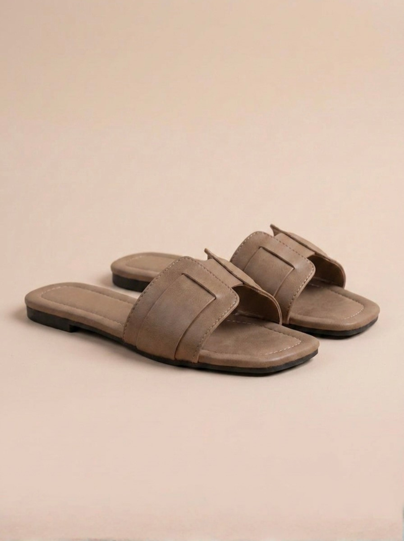 SANDALIAS PLANAS DE PALA ANCHA | MUJER