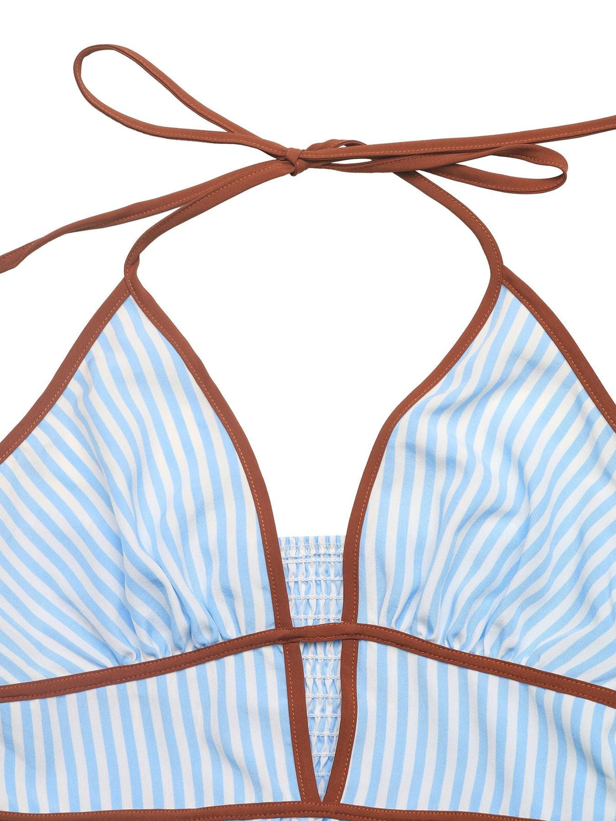 SIENA | VESTIDO MAXI DE RAYAS CON CUELLO HALTER