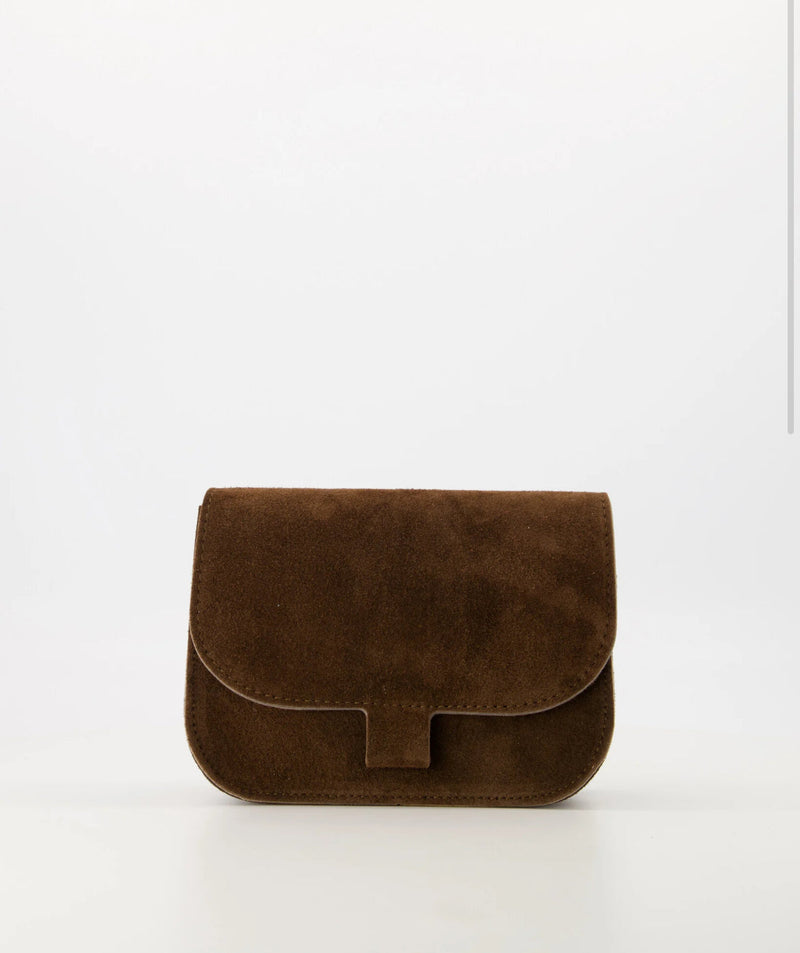 FLORA | BOLSO BANDOLERA MARRÓN OSCURO
