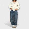 Carmen – Jeans in denim a palloncino stile carpenter