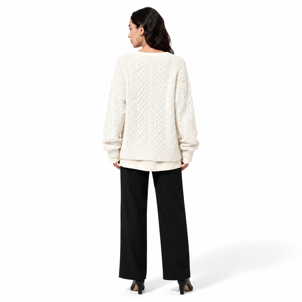 SUÉTER TRENZADO OVERSIZE