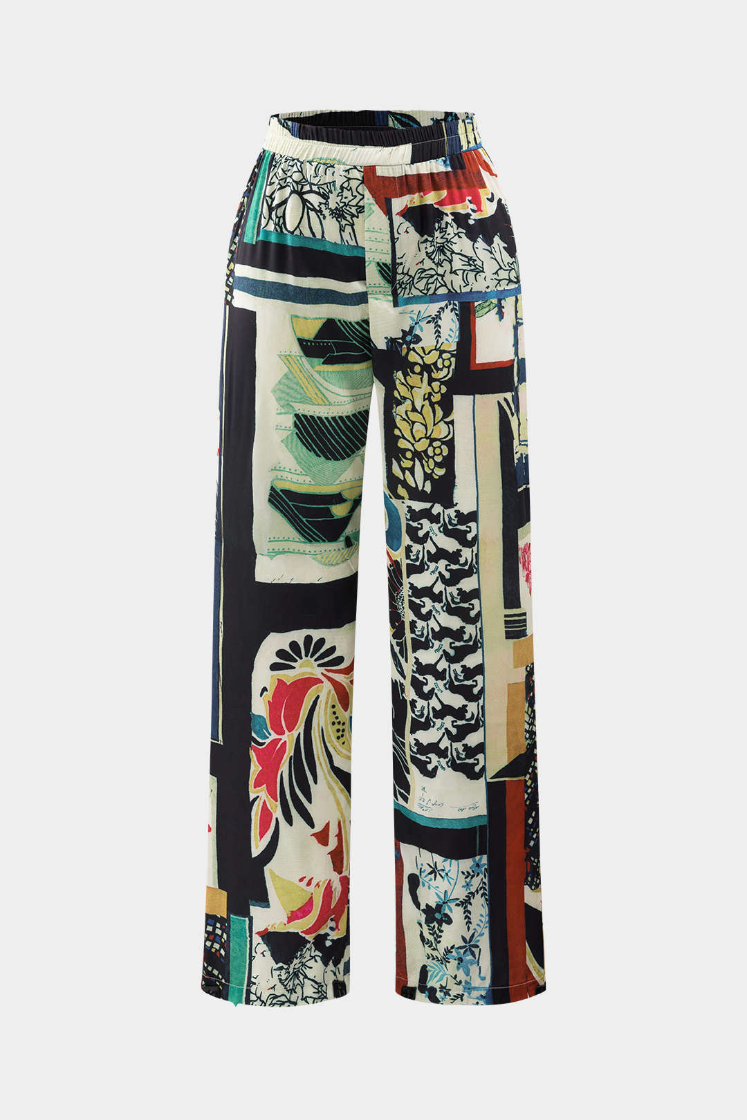 PANTALÓN ARCE DE CINTURA ALTA CON ESTAMPADO FLORAL