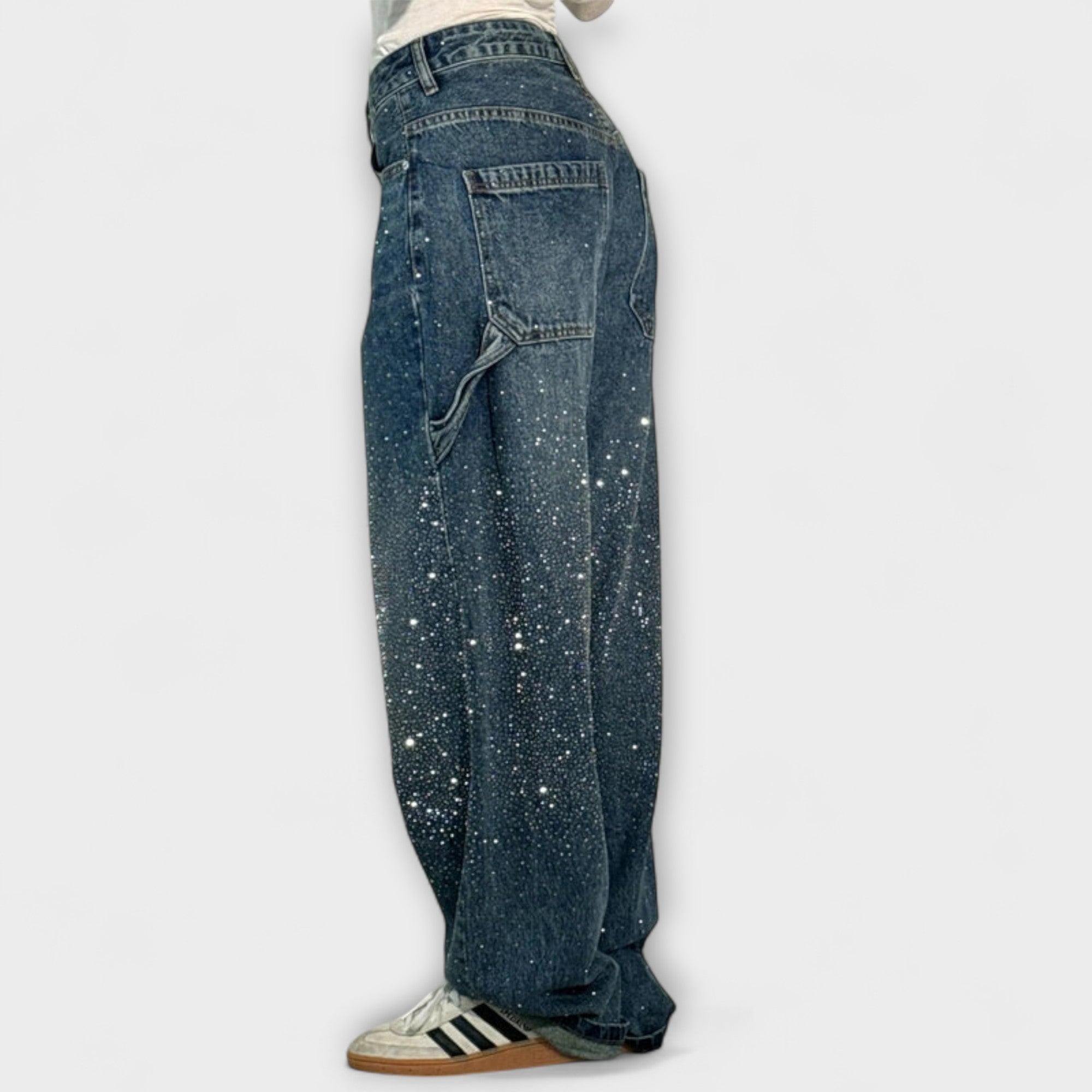 Carmen – Jeans in denim a palloncino stile carpenter