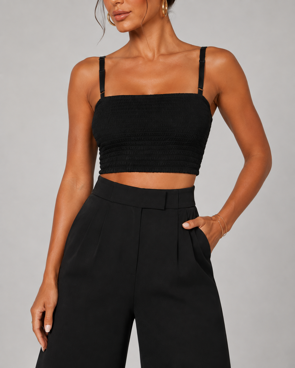VALERIA | CONJUNTO DE TOP Y PANTALÓN DE PIERNA ANCHA