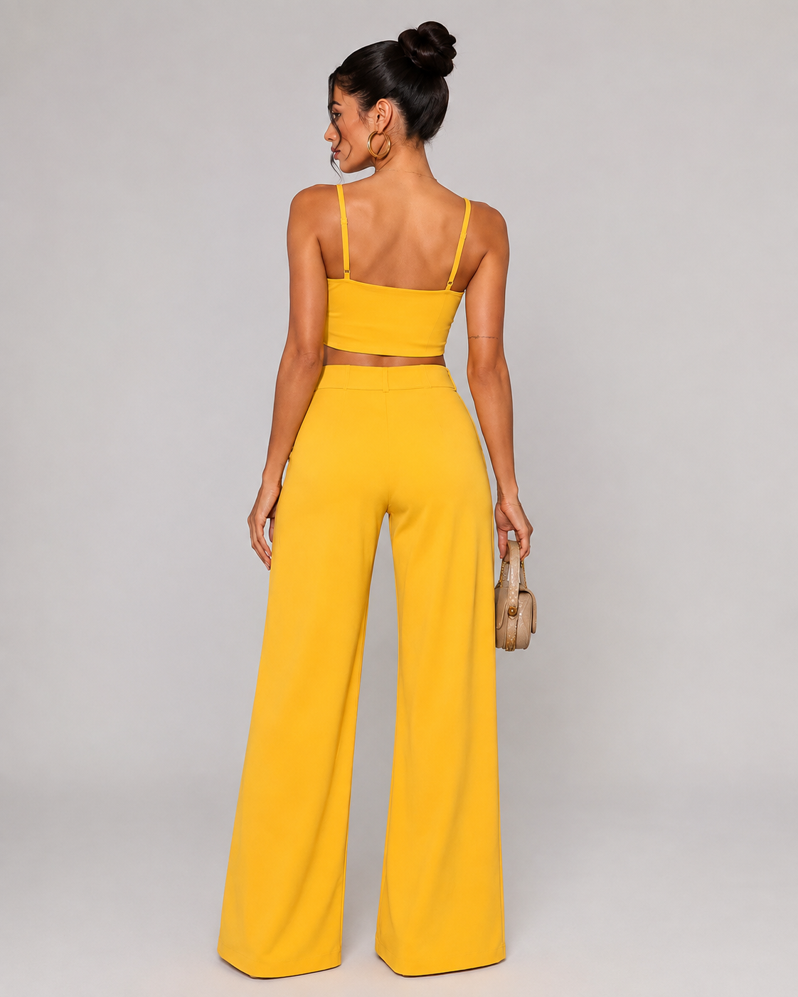 VALERIA | CONJUNTO DE TOP Y PANTALÓN DE PIERNA ANCHA