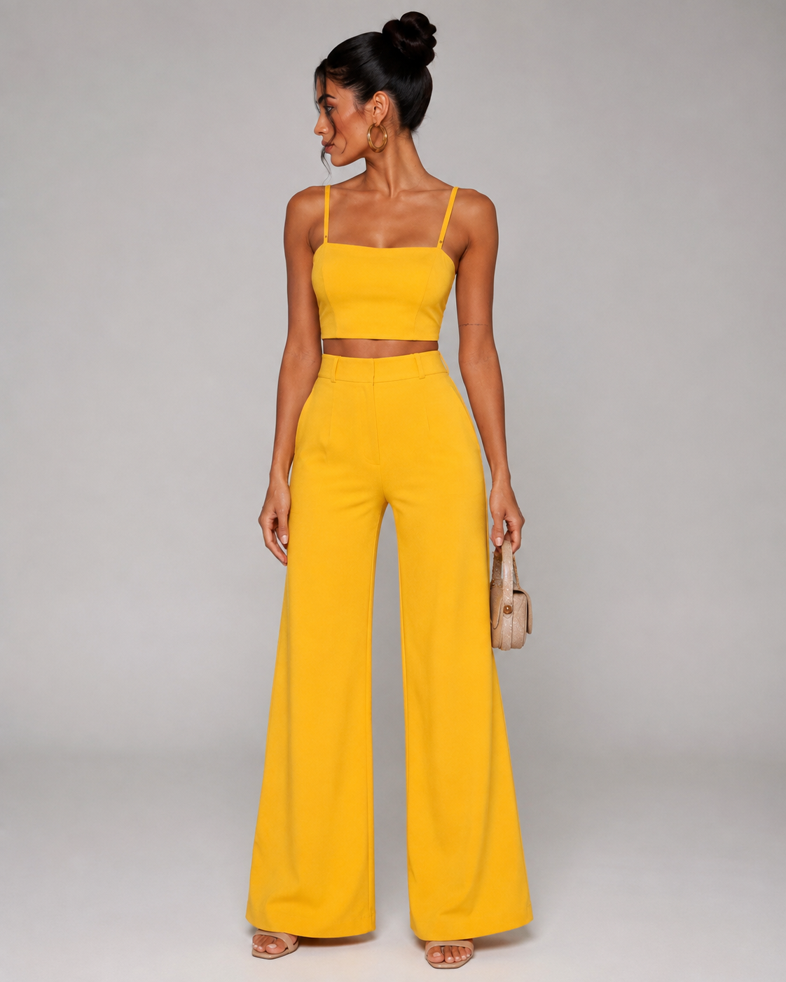 VALERIA | CONJUNTO DE TOP Y PANTALÓN DE PIERNA ANCHA