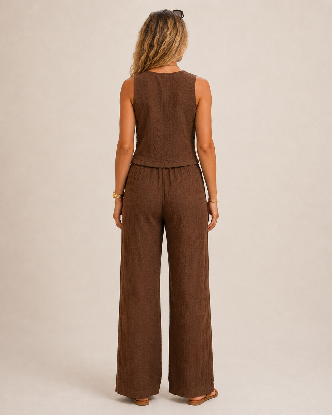 CELINE | MONO DRAPEADO DE PIERNA ANCHA