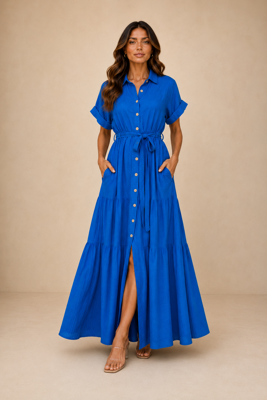 SAINT-TROPEZ | VESTIDO CAMISERO MAXI