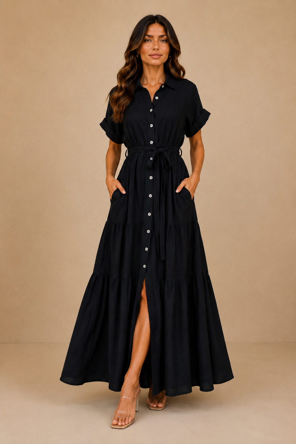 SAINT-TROPEZ | VESTIDO CAMISERO MAXI