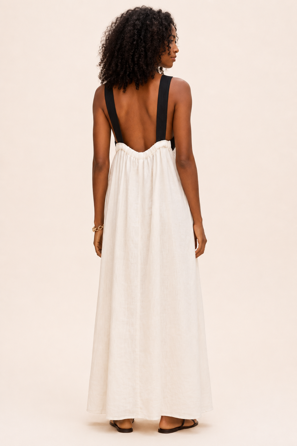 VESTIDO HALTER BICOLOR