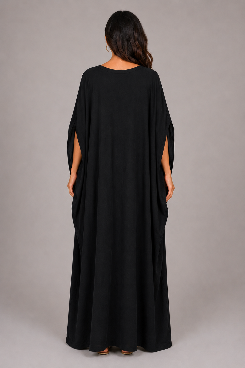 VESTIDO CAFTÁN – ÉBANO