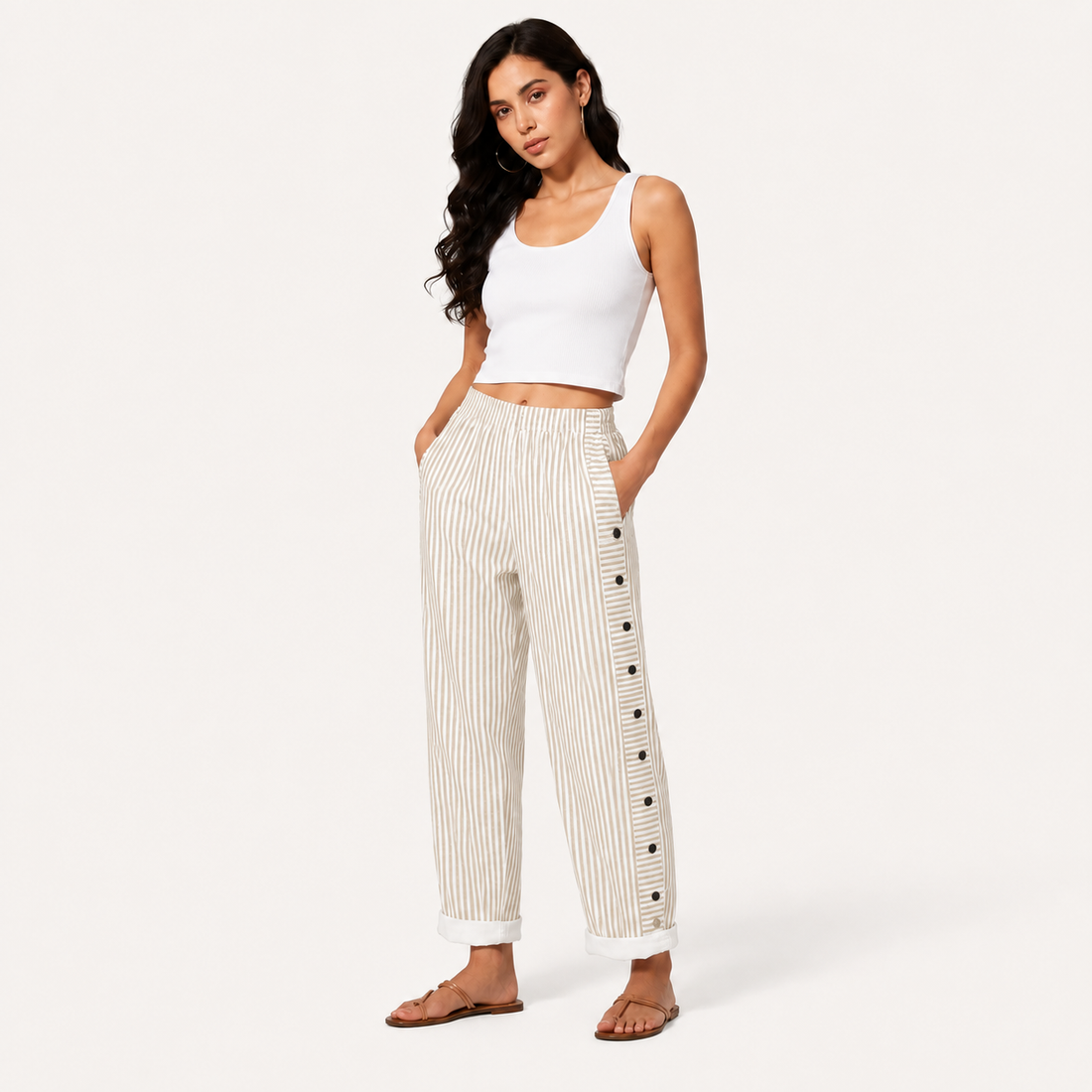 PANTALÓN RAYAS ÉPURE — ELEGANCIA RELAJADA DE VERANO