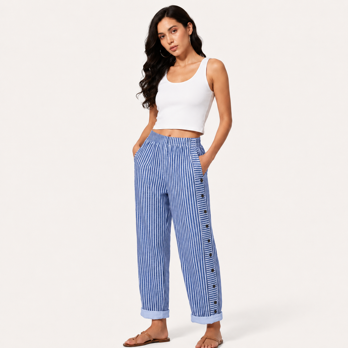 PANTALÓN RAYAS ÉPURE — ELEGANCIA RELAJADA DE VERANO