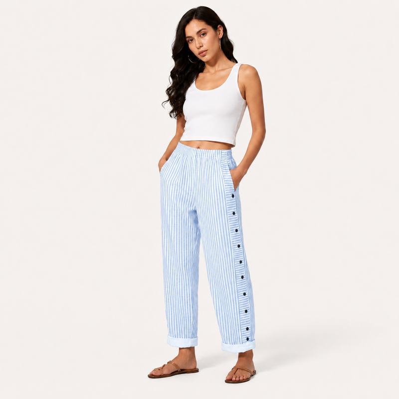 PANTALÓN RAYAS ÉPURE — ELEGANCIA RELAJADA DE VERANO