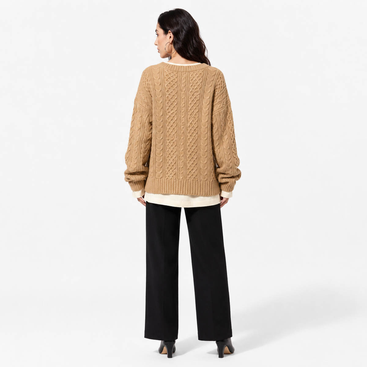 SUÉTER TRENZADO OVERSIZE
