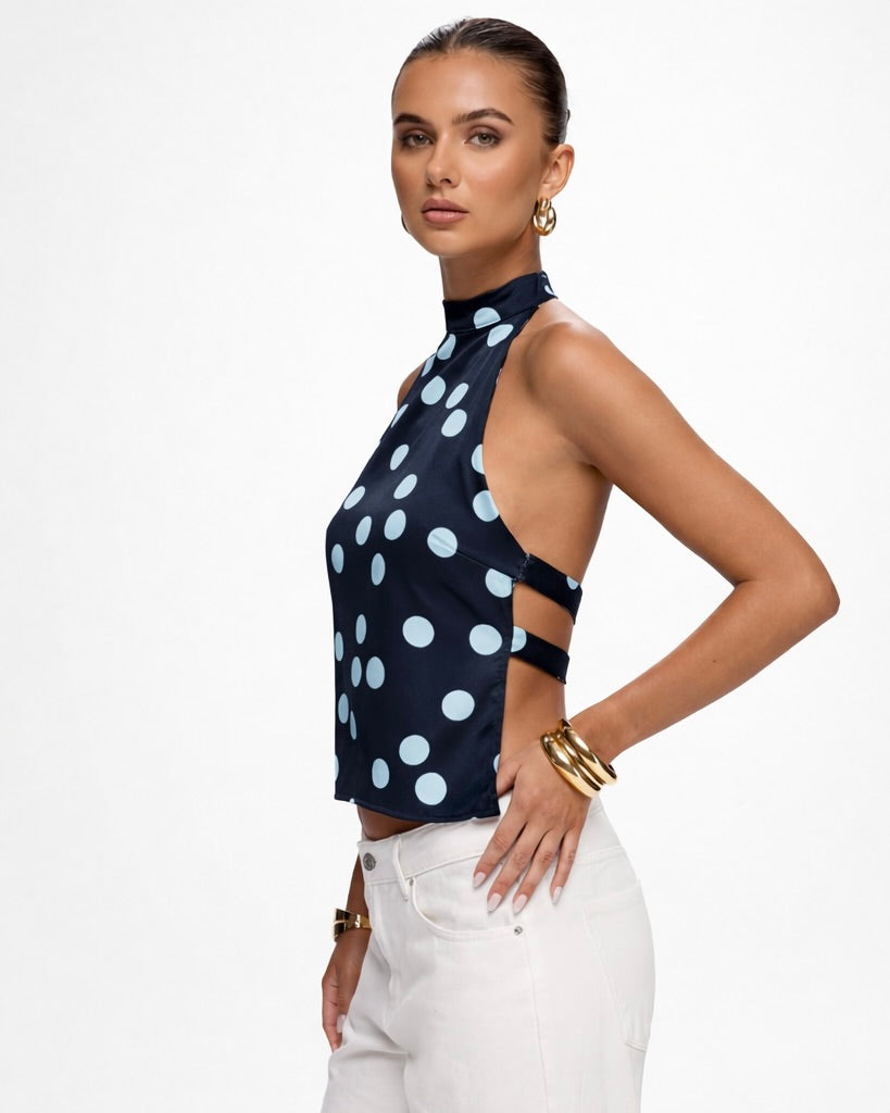 Top Halter Lunares Muse