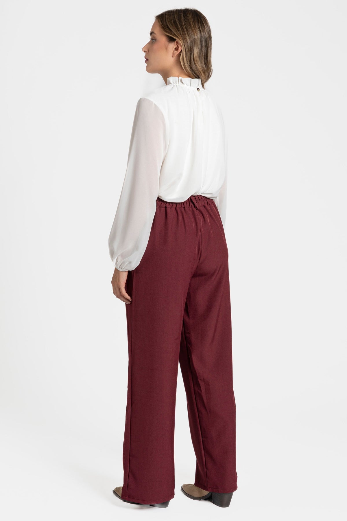 ZAYELIA FLAVI | PANTALÓN FLUIDO DE PERNERA ANCHA