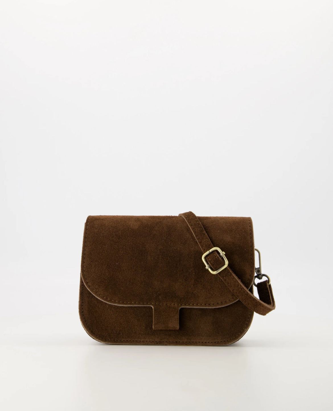 FLORA | BOLSO BANDOLERA MARRÓN OSCURO