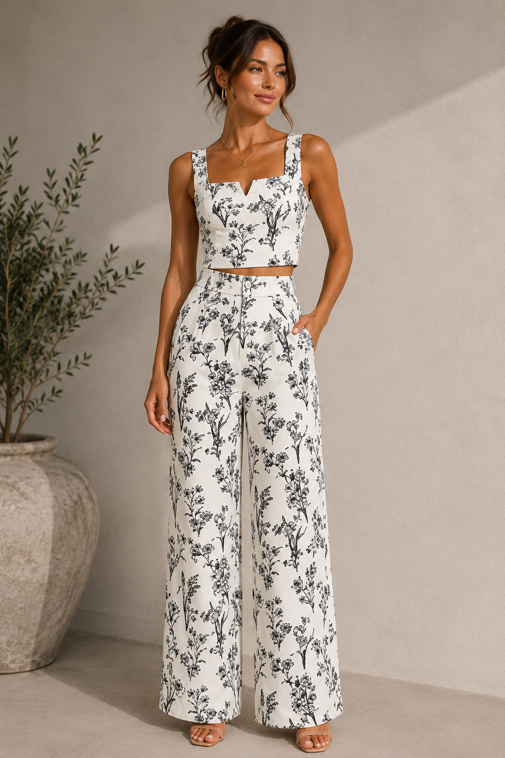 FIORELLA | CONJUNTO FLORAL DE DOS PIEZAS