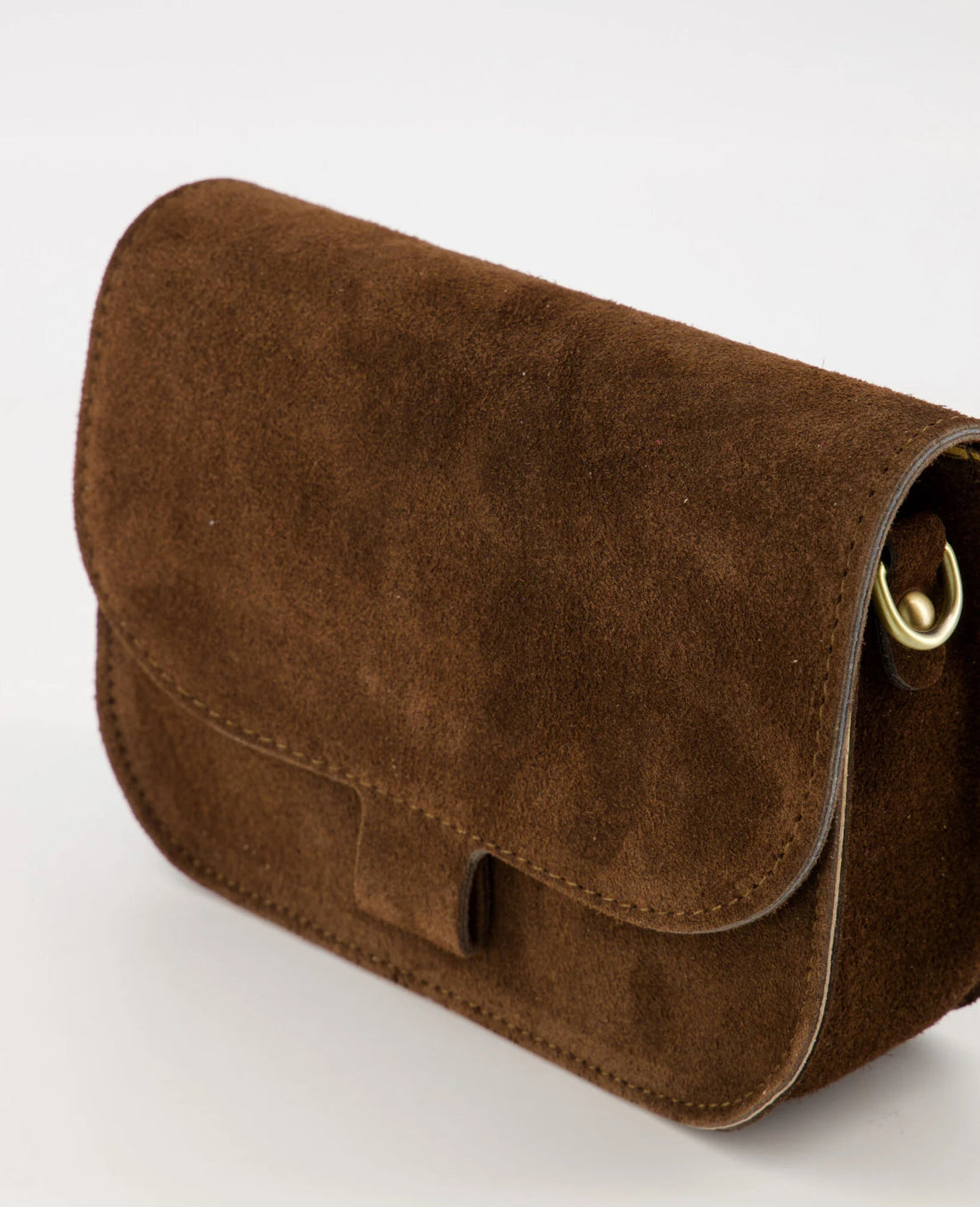 FLORA | BOLSO BANDOLERA MARRÓN OSCURO