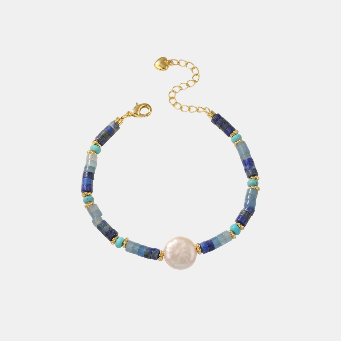 PULSERA INDIGO DORADA