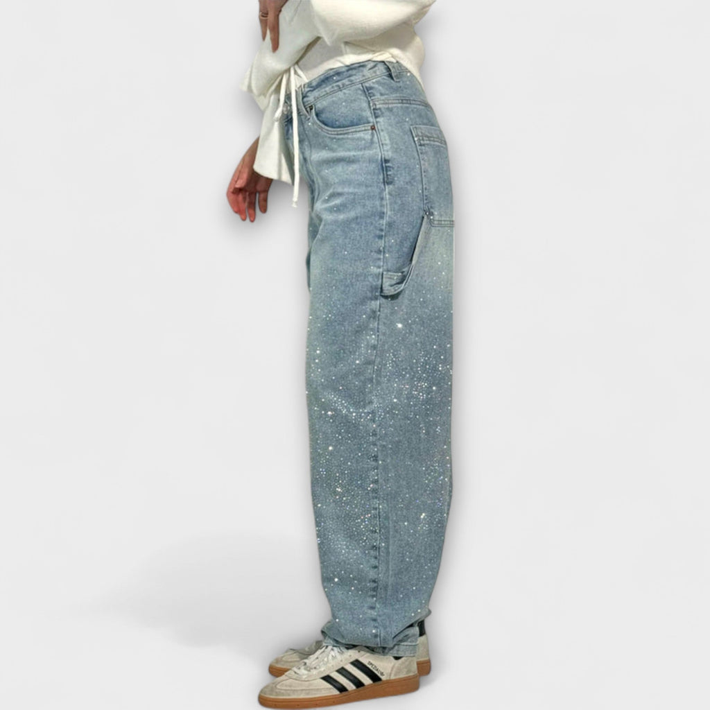 Carmen – Jeans in denim a palloncino stile carpenter
