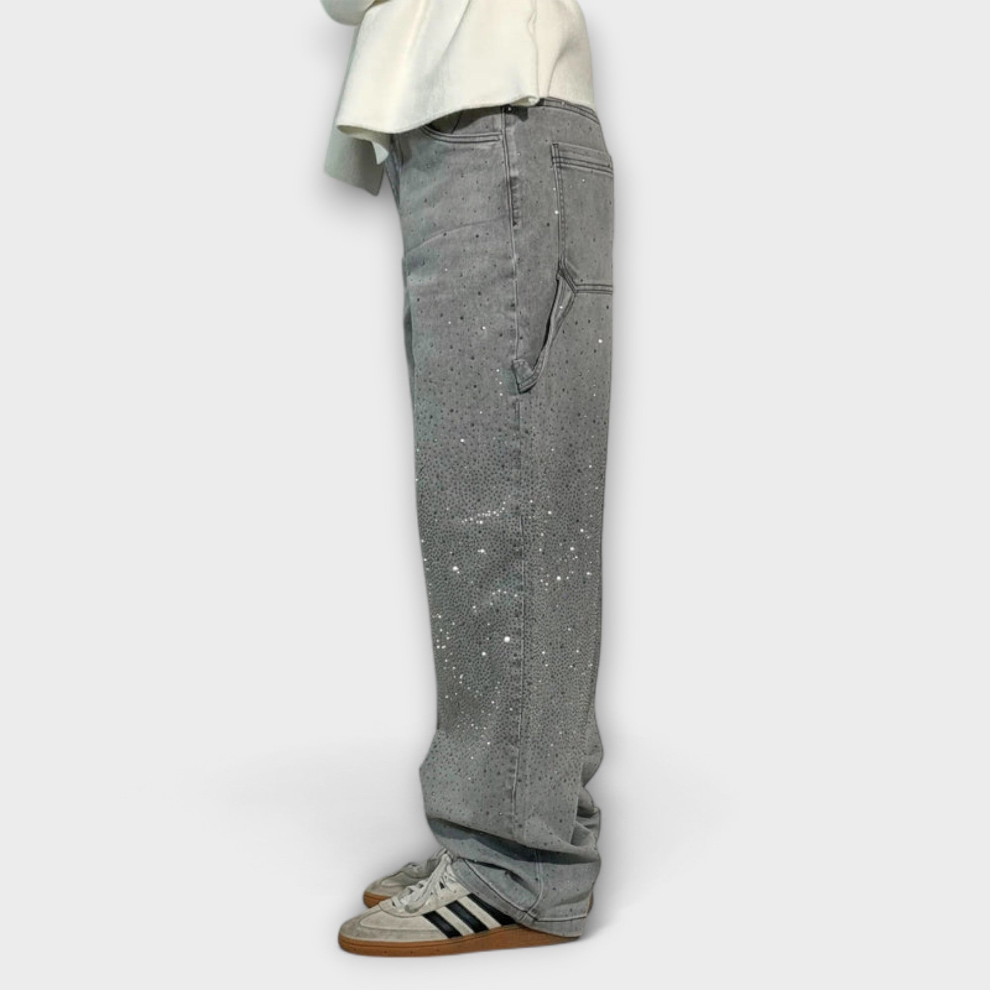 Carmen – Jeans in denim a palloncino stile carpenter