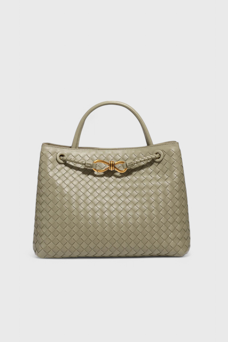Bolsa Diaria Tejida en Color Índigo