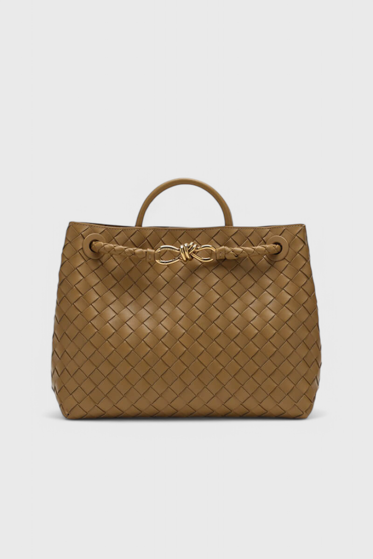 Bolsa Diaria Tejida en Color Índigo