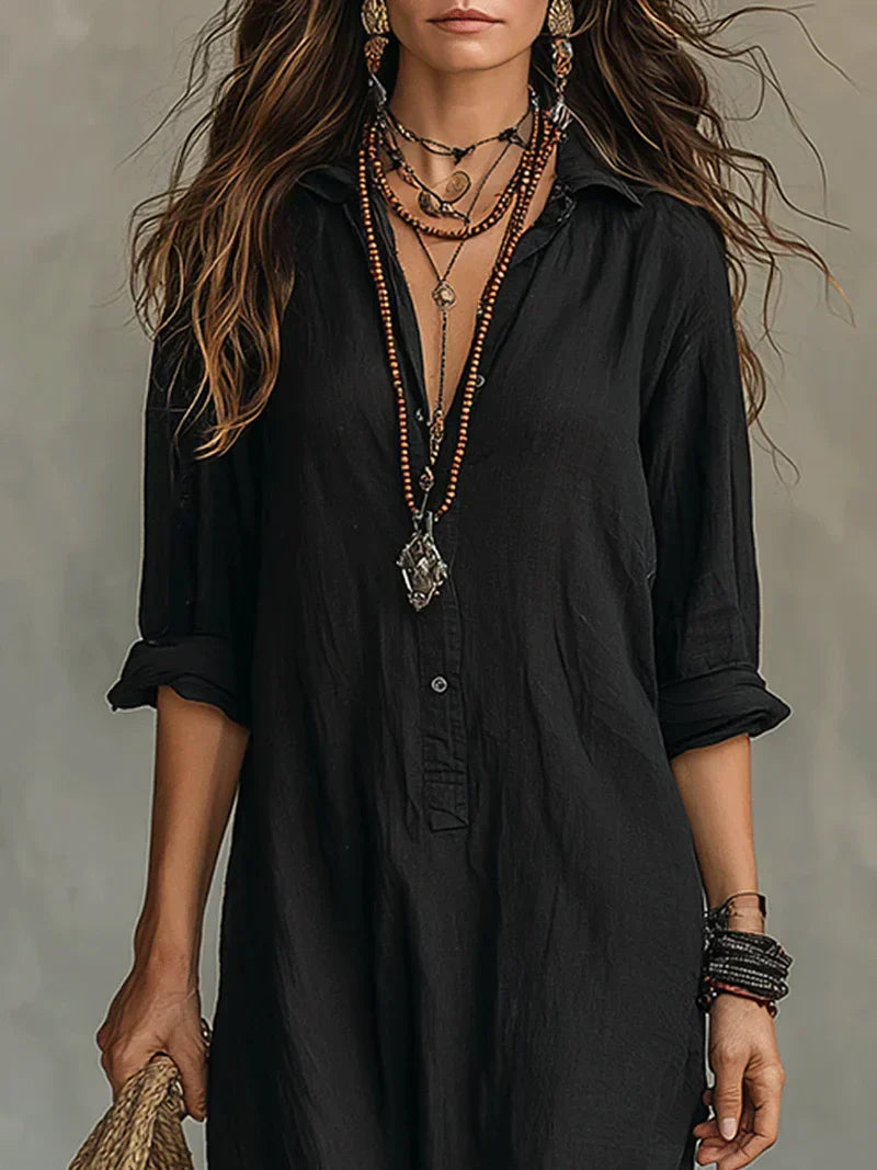 VESTIDO CAMISERO BOHEME