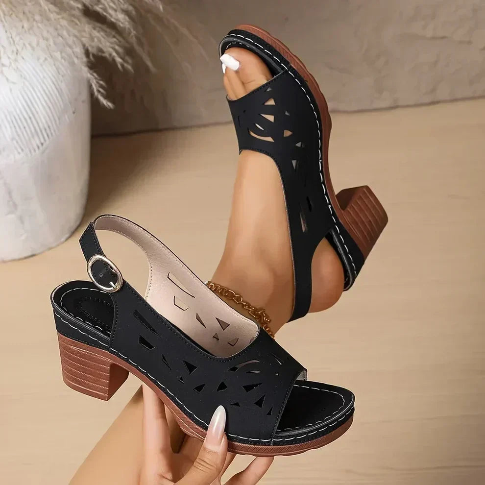 Vera - Sandalias de cuña con triple soporte de arco