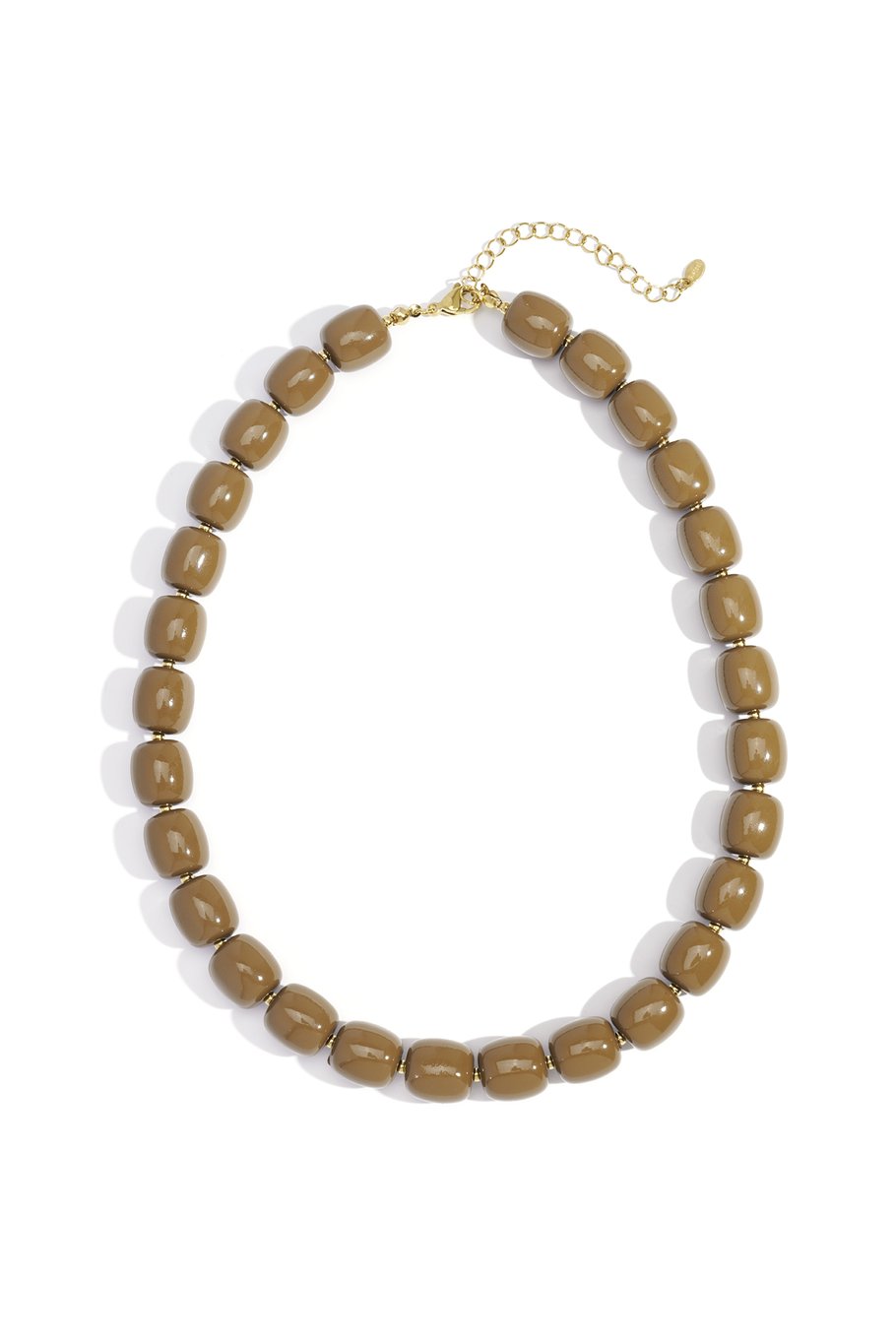 NOA | COLLAR DE CUENTAS DE ACRÍLICO MARRÓN