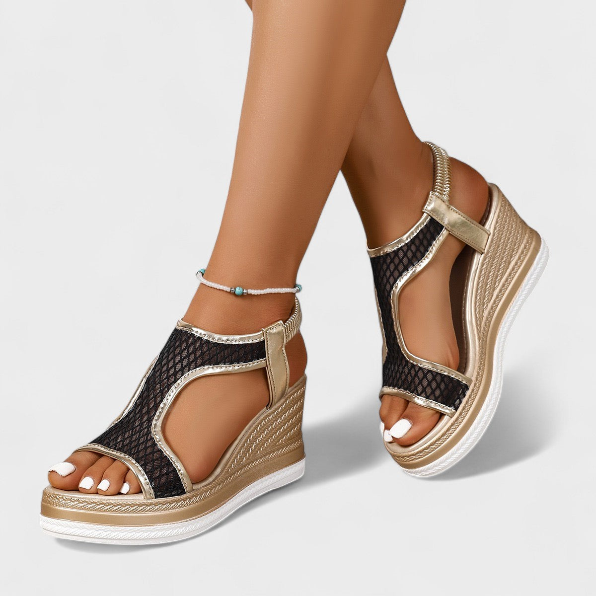 SANDALIAS PAULA DE CONFORT CON CUÑA