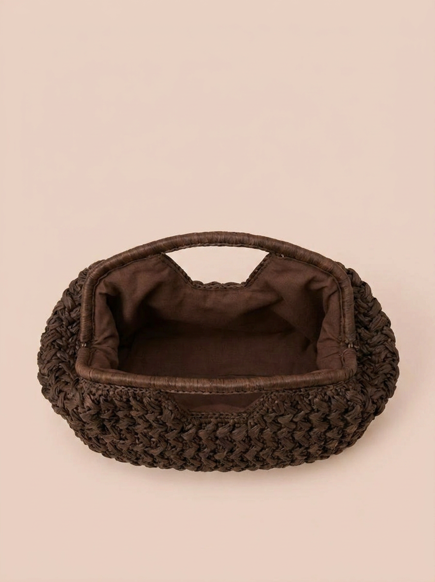 BOLSO DE MANO TRENZADO | MUJER