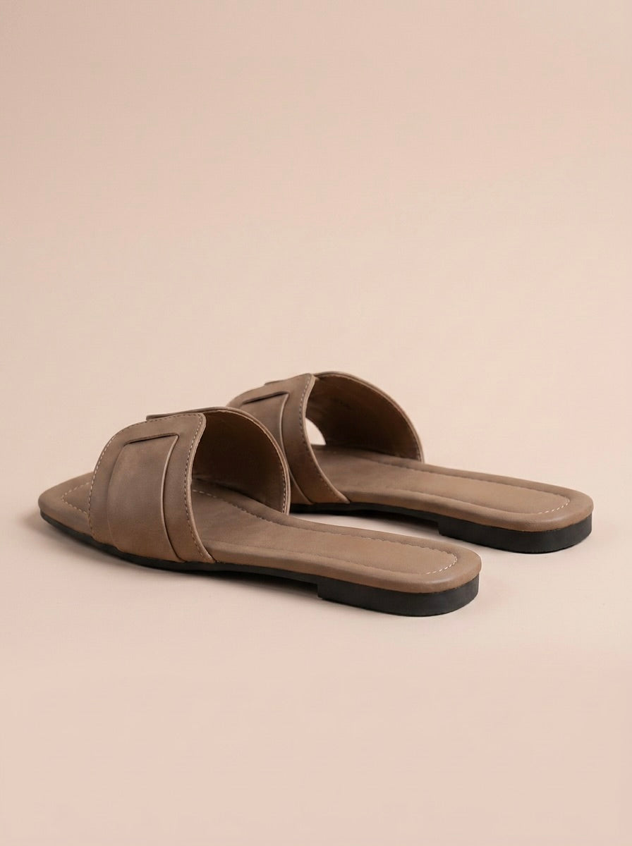 SANDALIAS PLANAS DE PALA ANCHA | MUJER