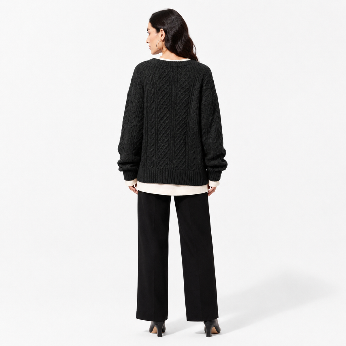 SUÉTER TRENZADO OVERSIZE