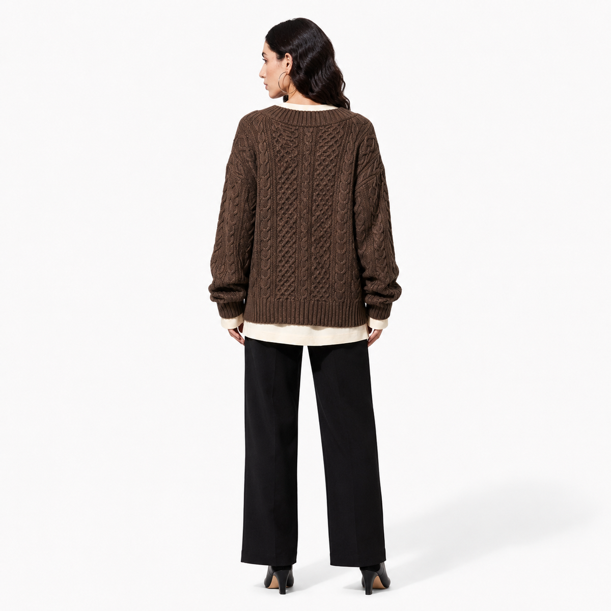 SUÉTER TRENZADO OVERSIZE